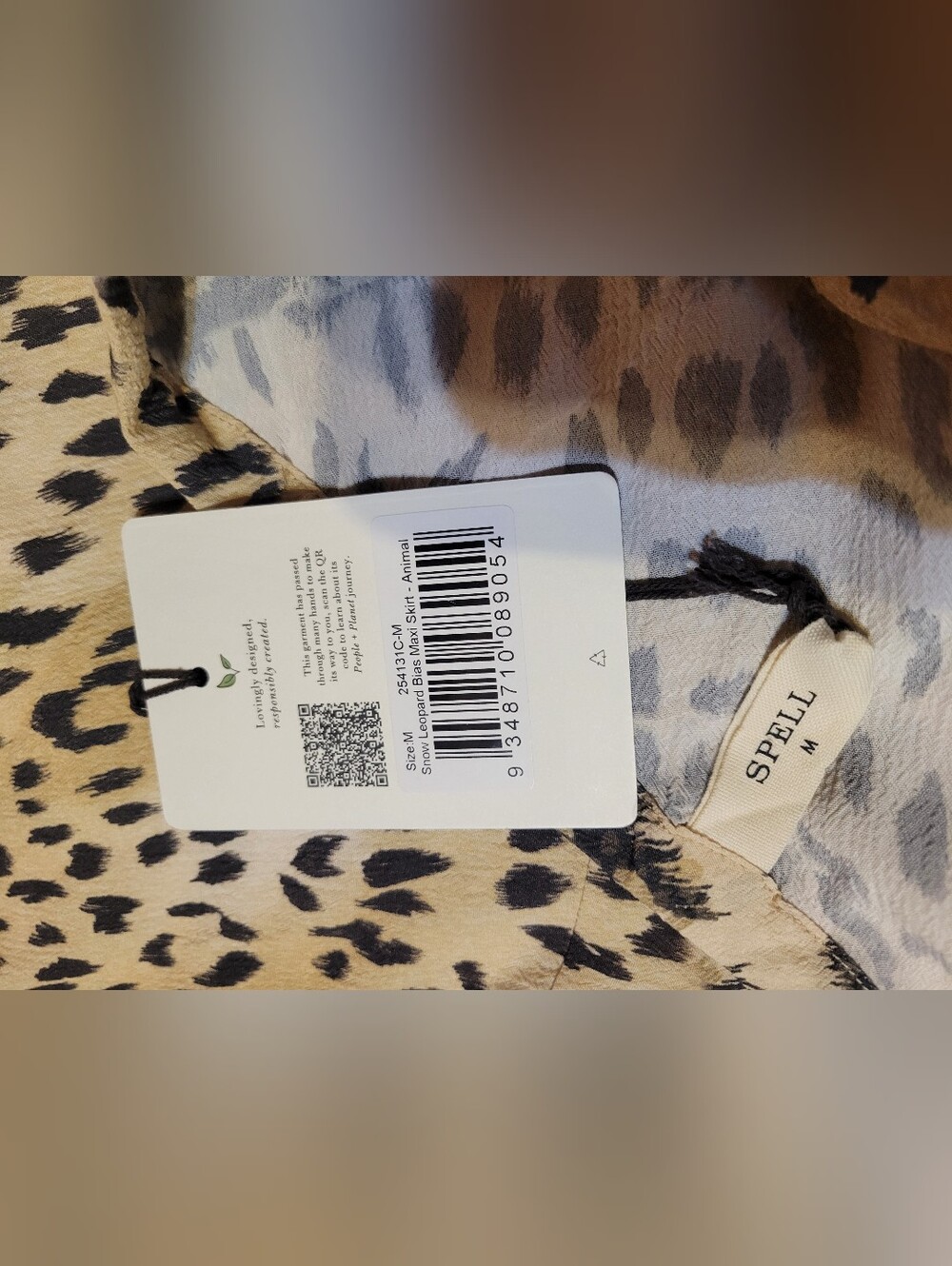 Spell Snow Leopard Bias Skirt - Picture 5 of 7